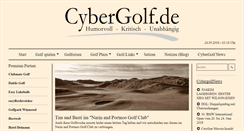 Desktop Screenshot of cybergolf.de